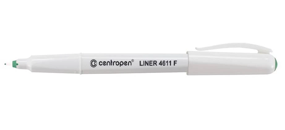 Линер CENTROPEN ERGOLINE Cap off 0,3 мм зелен.: 4611/01-10 штр.: 8595013628188