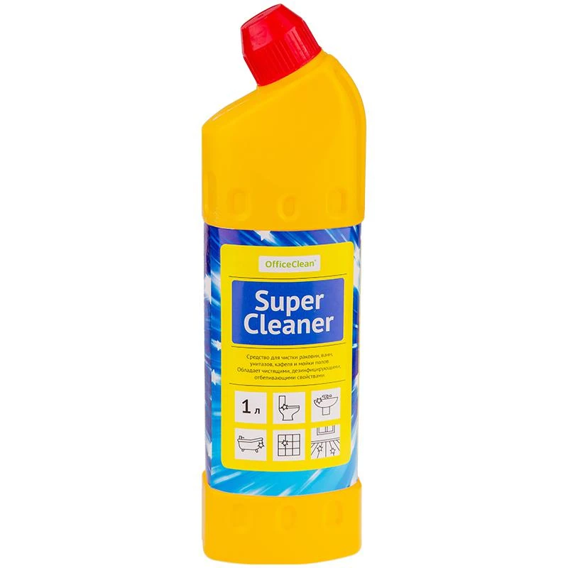 Средство для туалета OfficeClean "SuperCleaner", гель универсальный,