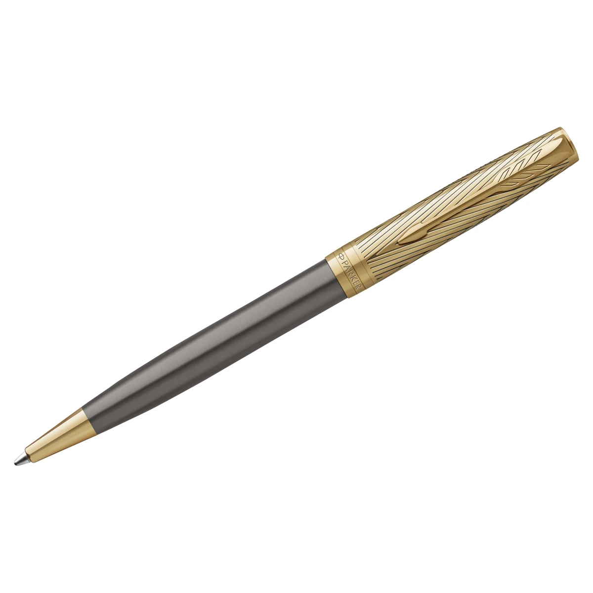 Ручка шариковая Parker "Sonnet ARROW GT" черная, 1,0мм, кнопочн.,