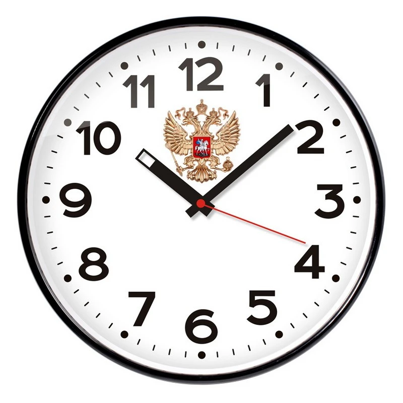 Часы настенные Troyka модель 77, диаметр 305 мм, пластик 77770732