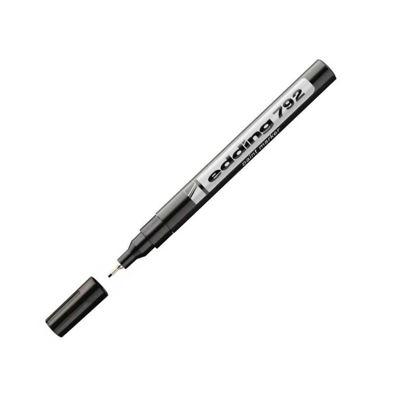 Маркер пеинт (лак) EDDING E-792/1 черный 0,8мм, пласт. корп. 970550