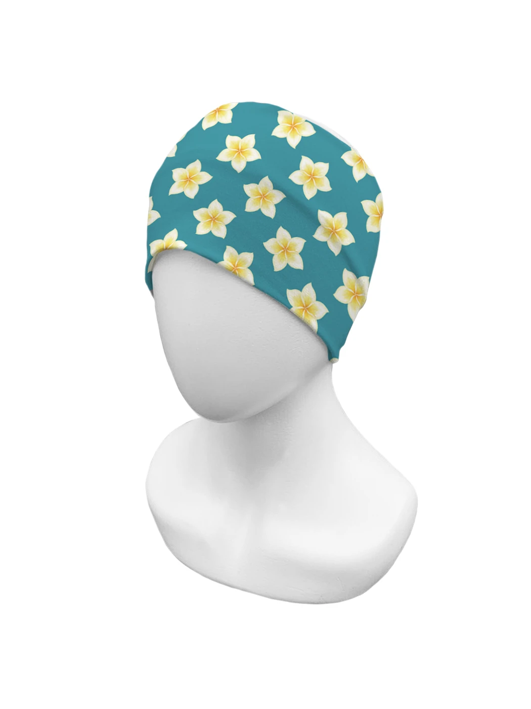 Повязка на голову sfer.tex женская Плюмерия голубой