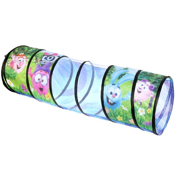 Тоннель детский игровой СМЕШАРИКИ 78.5x182.5см, в сумке Играем вместе