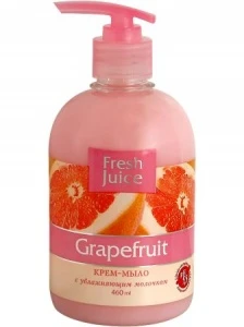 ЭЛЬФА Fresh Juice Крем-мыло Grapefruit-Грейпфрут с увлажняющим молочком ЭЛЬФА Fresh Juice Крем-мыло Grapefruit-Грейпфрут с увлажняющим молочком