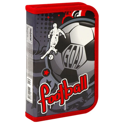 Пенал ПИФАГОР, 1 отделение, ламинированный картон, 19х11 см,