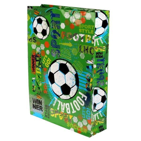 Пакет большой xl 33,5*45*10 см, футбол ЧУДО ПРАЗДНИК