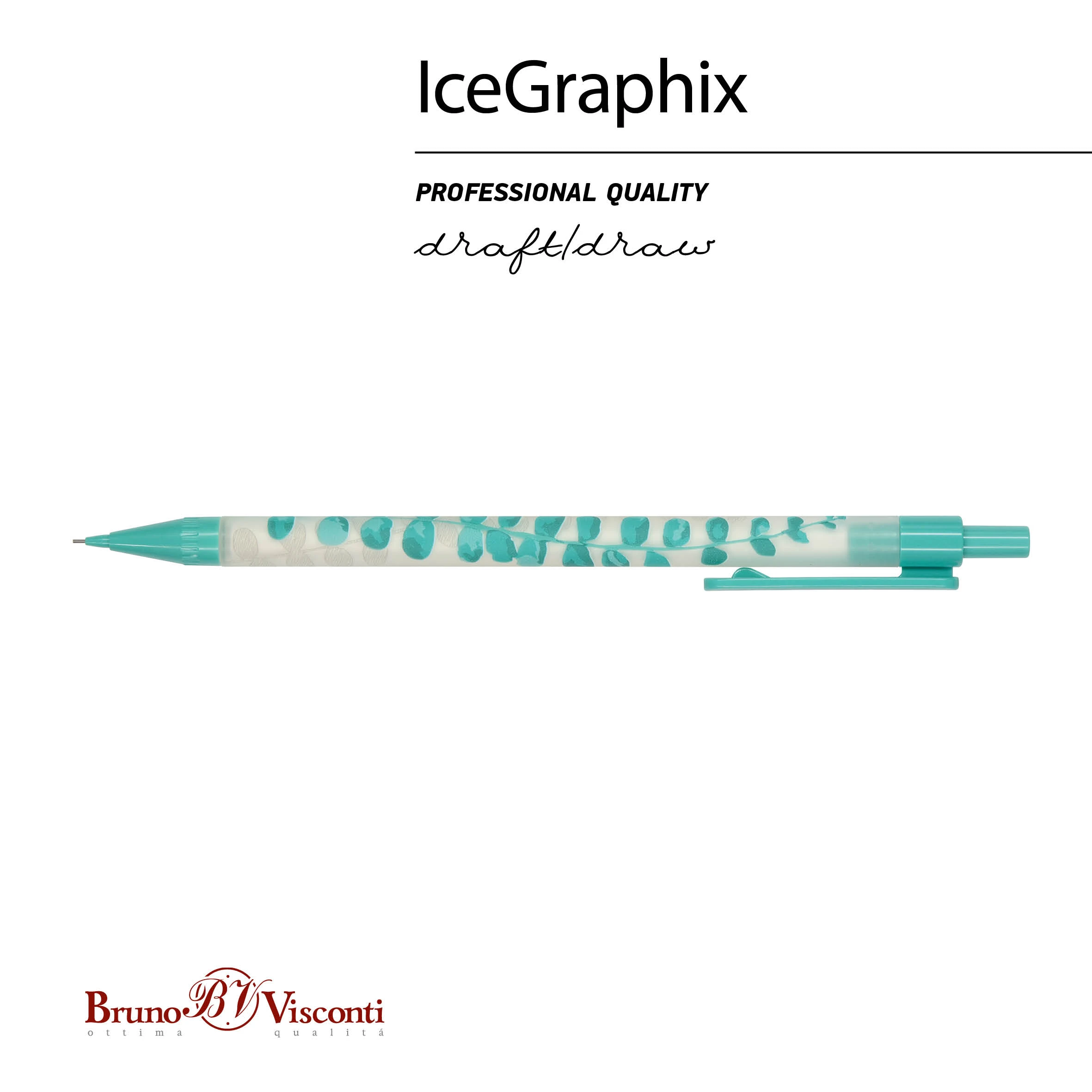 КАРАНДАШ МЕХАНИЧЕСКИЙ "IceGraphix. Веточки плюща" 0,5 ММ КАРАНДАШ МЕХАНИЧЕСКИЙ "IceGraphix. Веточки плюща" 0,5 ММ