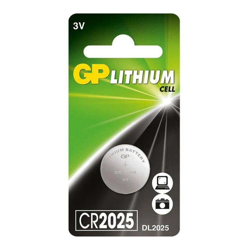 Батарейки GP CR2025, 3V, литий, бл/1 штр.  4891199003714, 4891199026409