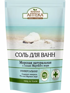 Эльфа"Зел.аптека" СОЛЬ для ванн МОРСКАЯ натуральная 500г/12шт дой-пак Эльфа"Зел.аптека" СОЛЬ для ванн МОРСКАЯ натуральная 500г/12шт дой-пак