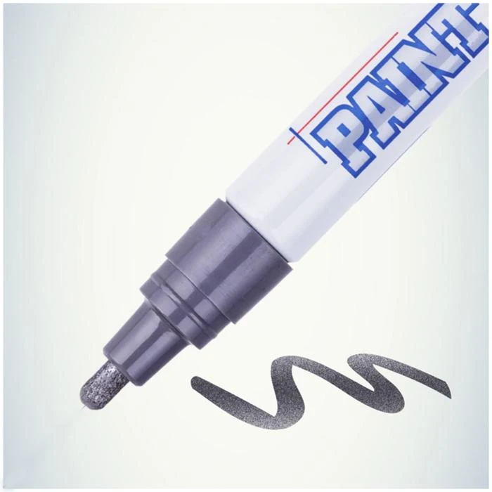 Маркер-краска (лаковый) 4.0 MunHwa, серебряная нитро-основа Маркер-краска (лаковый) 4.0 MunHwa, серебряная нитро-основа