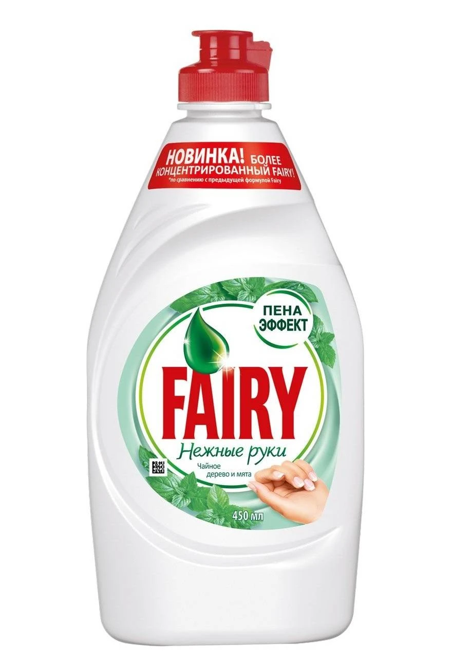 Ср-во д/посуды гель FAIRY чайное дерево и мята 450 мл: 81574478 штр.: