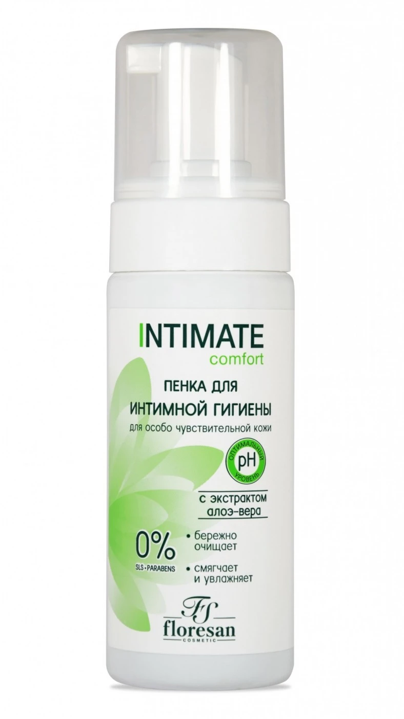 Floresan Intimate Интимная ПЕНКА с экстрактом ЧИСТОТЕЛА и АЛОЭ ВЕРА для всей