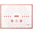 Коврик силиконовый для раскатки/запекания 30х40 см, красный, DASWERK, 608424