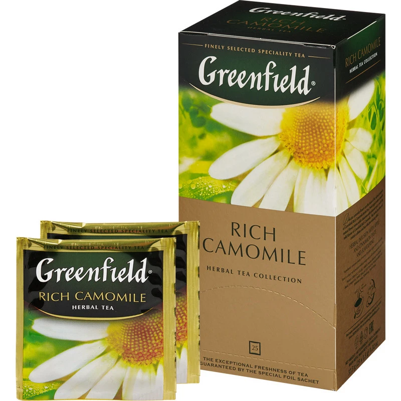 Чай Greenfield Rich Camomile травяной фольгир.25пак/уп 0432-10