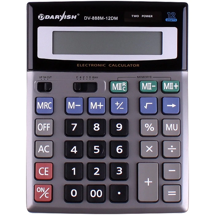 Калькулятор настольный 12 pазр. "Darvish" двойное питание 200*150*33мм