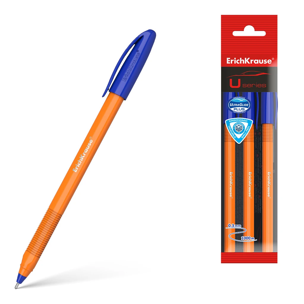 Ручка шариковая ErichKrause® U-108 Orange Stick 1.0, Ultra Glide Technology,