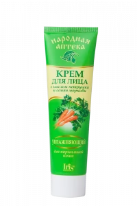 Iris Народная аптека Крем для лица Петрушка,семена моркови для норм.кожи 100/40