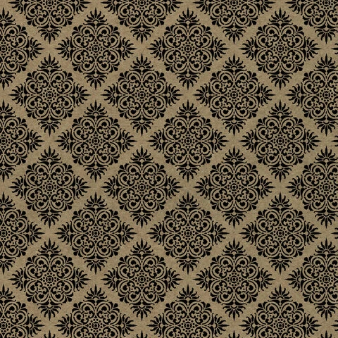 Бумага упаковочная крафт 70х100 см ЗОЛОТАЯ СКАЗКА "Kraft Geometric", 5