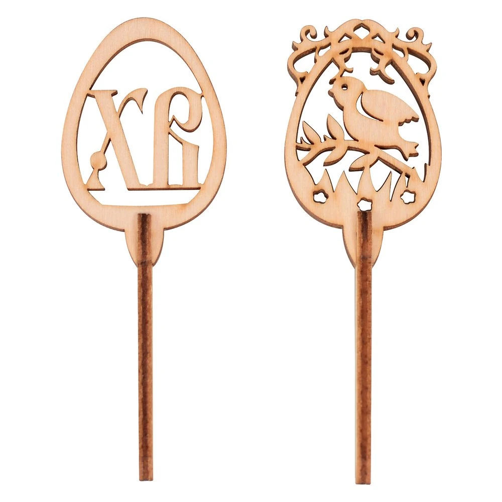 Топпер для кулича и пасхи "Пасхальная птичка". Набор 2 штуки. Размер Топпер для кулича и пасхи "Пасхальная птичка". Набор 2 штуки. Размер