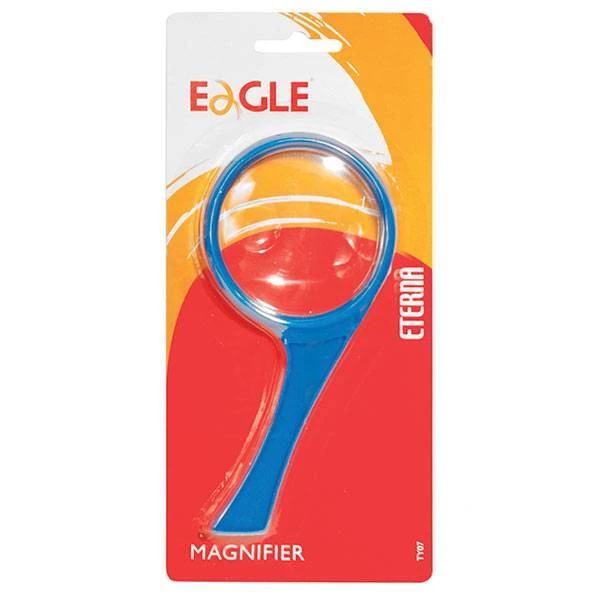 Лупа 75мм 2х/4х-КРАТНАЯ С РУЧКОЙ синий пластик: TY07/с штр.: 4893055000073