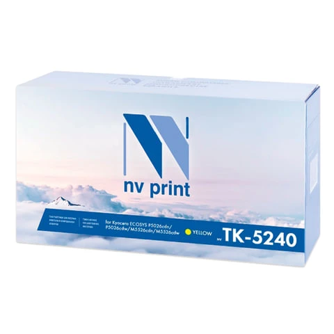 Тонер-картридж NV PRINT (NV-TK-5240Y) для KYOCERA ECOSYS P5026cdn/w/M5526cdn,