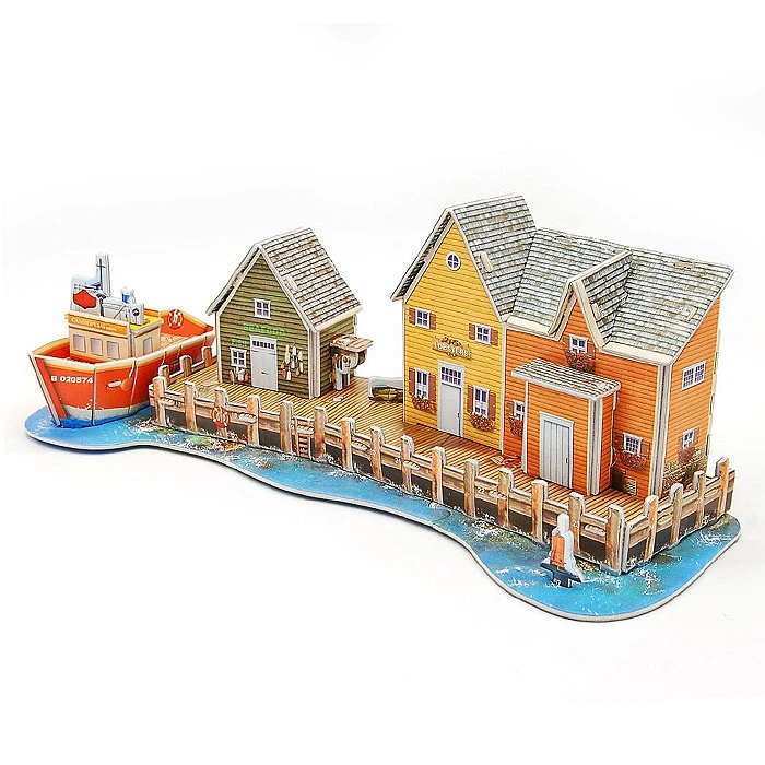 Пазл 3D "Рыбацкий причал 589-D" 27 элементов