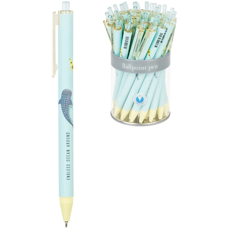 Ручка шариковая автоматическая Greenwich Line "Find your whale" синяя,