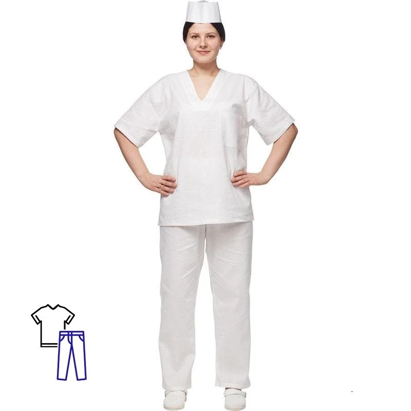 Спец.халат Костюм Пекаря универсальный/у05-КБР (р.60-62) р.158-164 972202