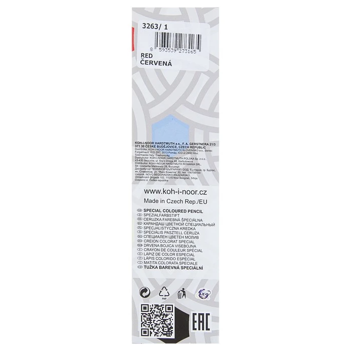 Карандаш незаточенный 4.3 мм, Koh-I-Noor 3263/1 по стеклу, металлу, пластику,