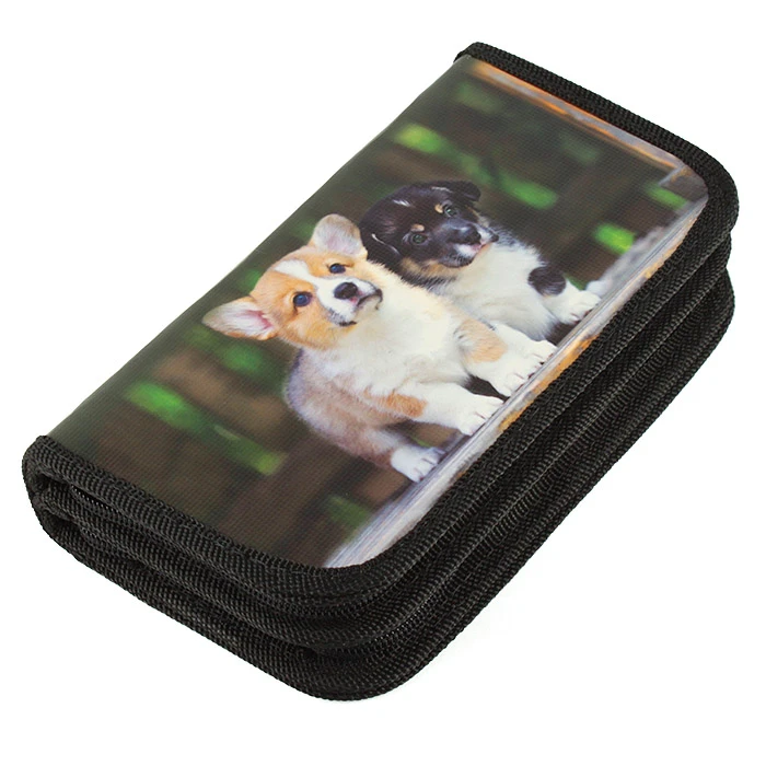 Пенал 2отдел. 190*105мм Щеночки