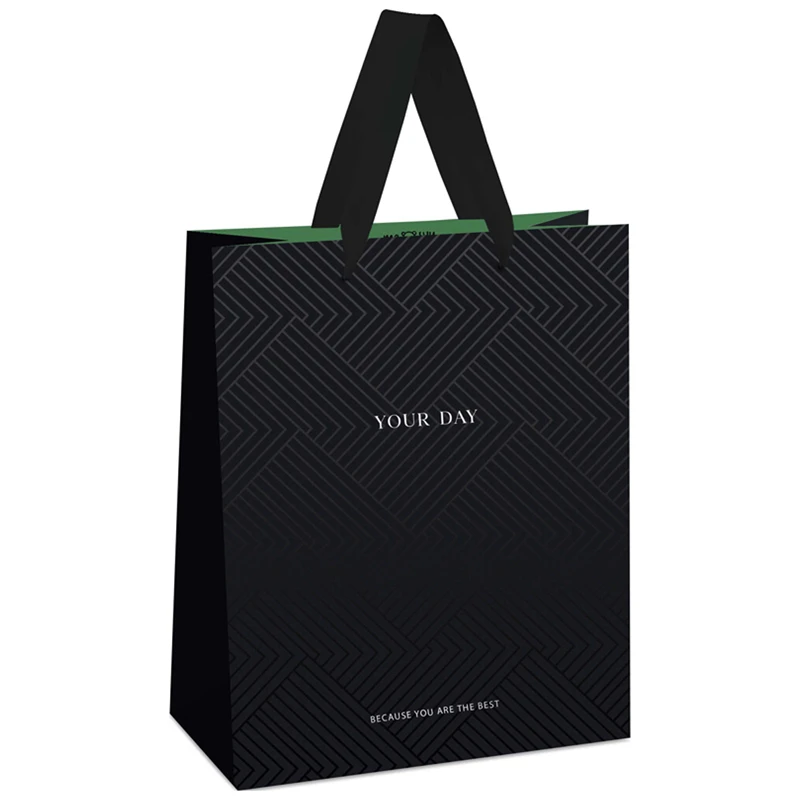 Пакет подарочный 18*23*10см, MESHU "Black Water", отд. фольгой, Пакет подарочный 18*23*10см, MESHU "Black Water", отд. фольгой,