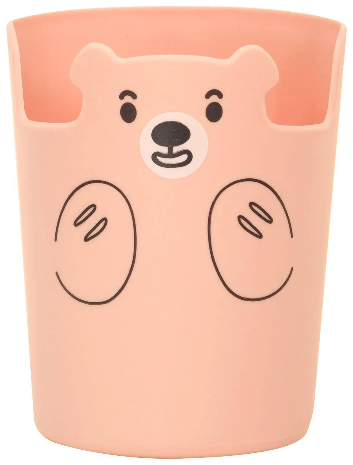 Стакан для канц LOREX KIDS CUTE BEAR 1 отд. 100х65х65 мм роз. пластик