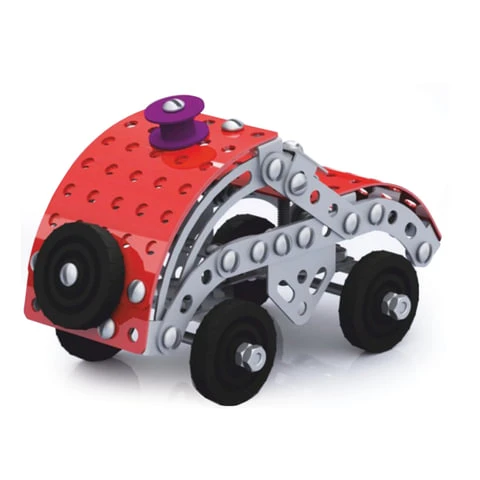 Конструктор металлический "Машинка", с подвижными деталями, 138