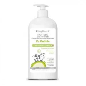 Compliment Dr.Babble Крем-мыло для купания с натур.молочком и пребиотиками