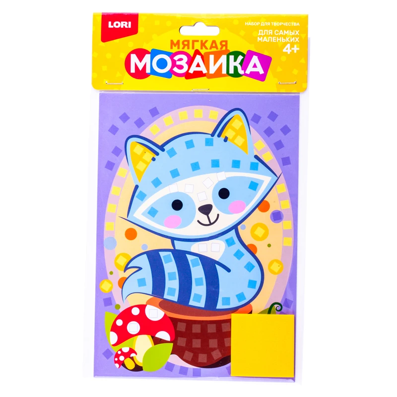 Аппликация из мягкого пластика Lori "Енот", 14,8*21см, европодвес Аппликация из мягкого пластика Lori "Енот", 14,8*21см, европодвес