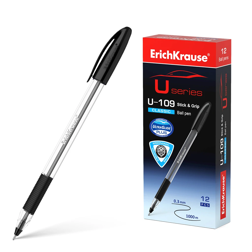 Ручка шариковая ErichKrause® U-109 Classic Stick&Grip 1.0, Ultra Glide