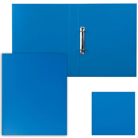 Папка на 2 кольцах ESSELTE "Standard", 42 мм, картон/ПП, синяя, до 190