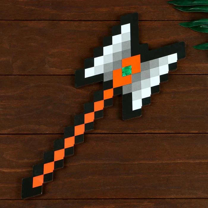 Сувенир деревянный топор гладиатора "Пиксель", 37 см 4774394 Сувенир деревянный топор гладиатора "Пиксель", 37 см 4774394