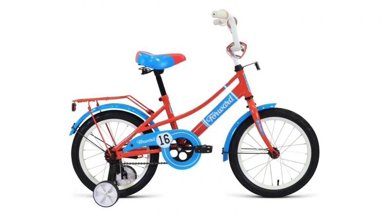 Велосипед 16" FORWARD AZURE 2019-2020 коралловый/голубой