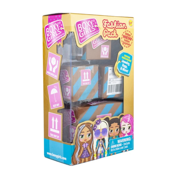 1TOY Boxy Girls Игровой набор из 4-х посылок с сюрпризами для кукол Boxy Girls.