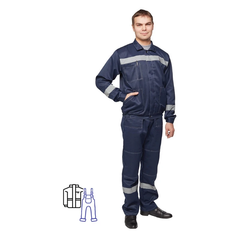 Спец.одежда летняя Костюм муж. л22-КПК т.син. (р.48-50) 170-176