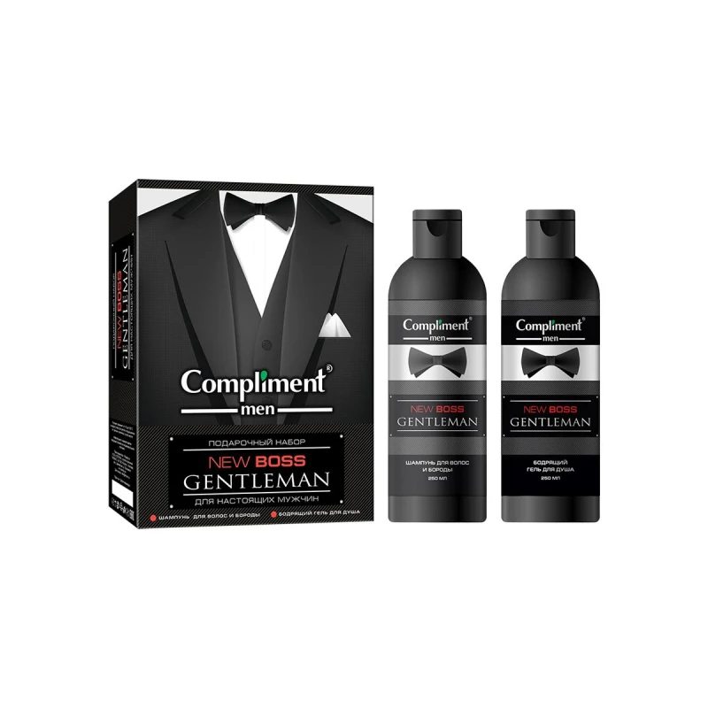 Подарочный набор Compliment men шампунь 250 мл, гель для душа 250 мл 640323