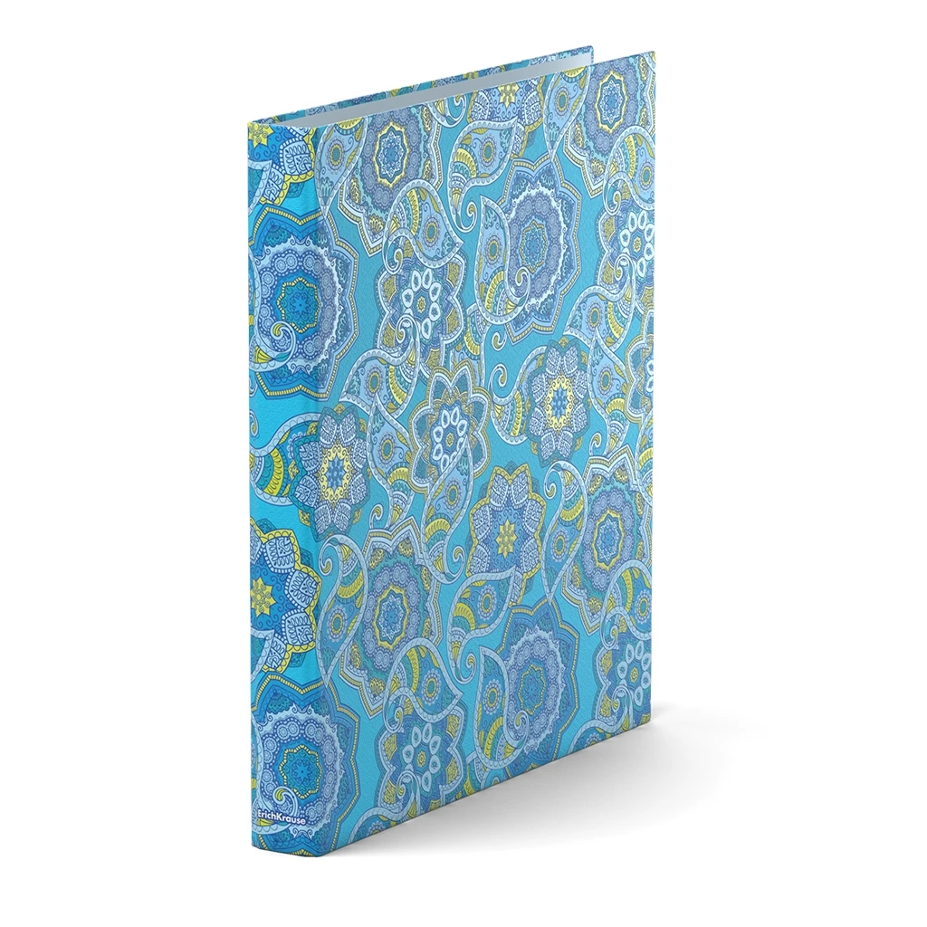 Папка–регистратор на 4 кольцах Erich Krause, Enigma, А4, 35 мм, голубой