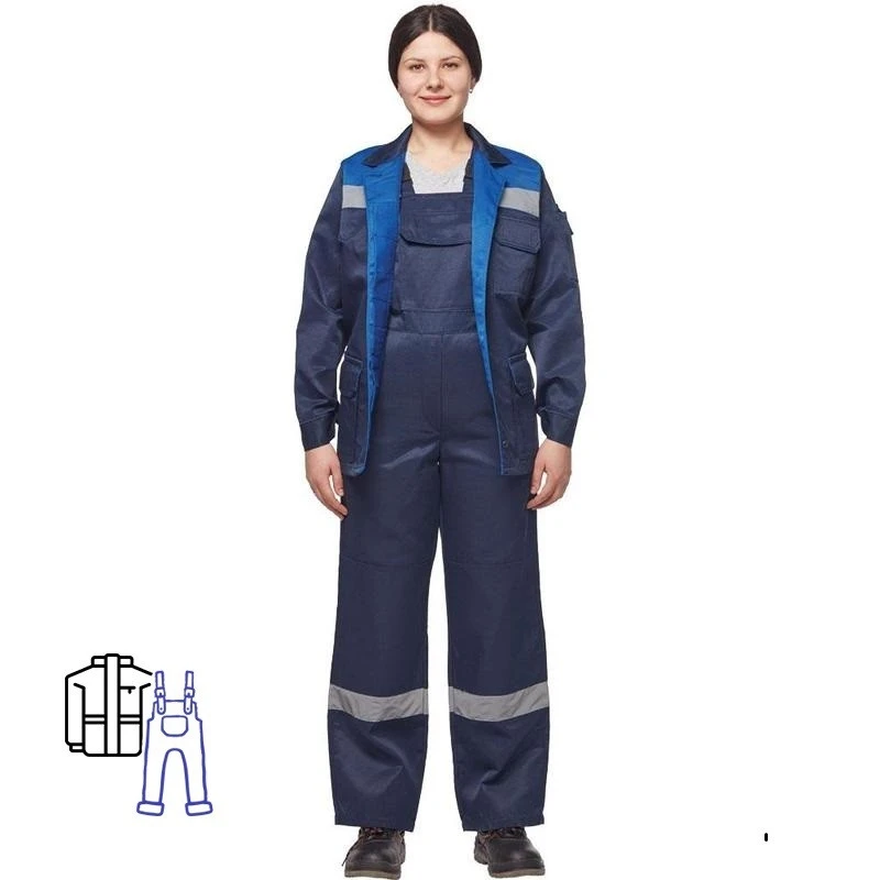 Спец.одежда летняя Костюм жен. л03-КПК син/вас (р.48-50) 170-176