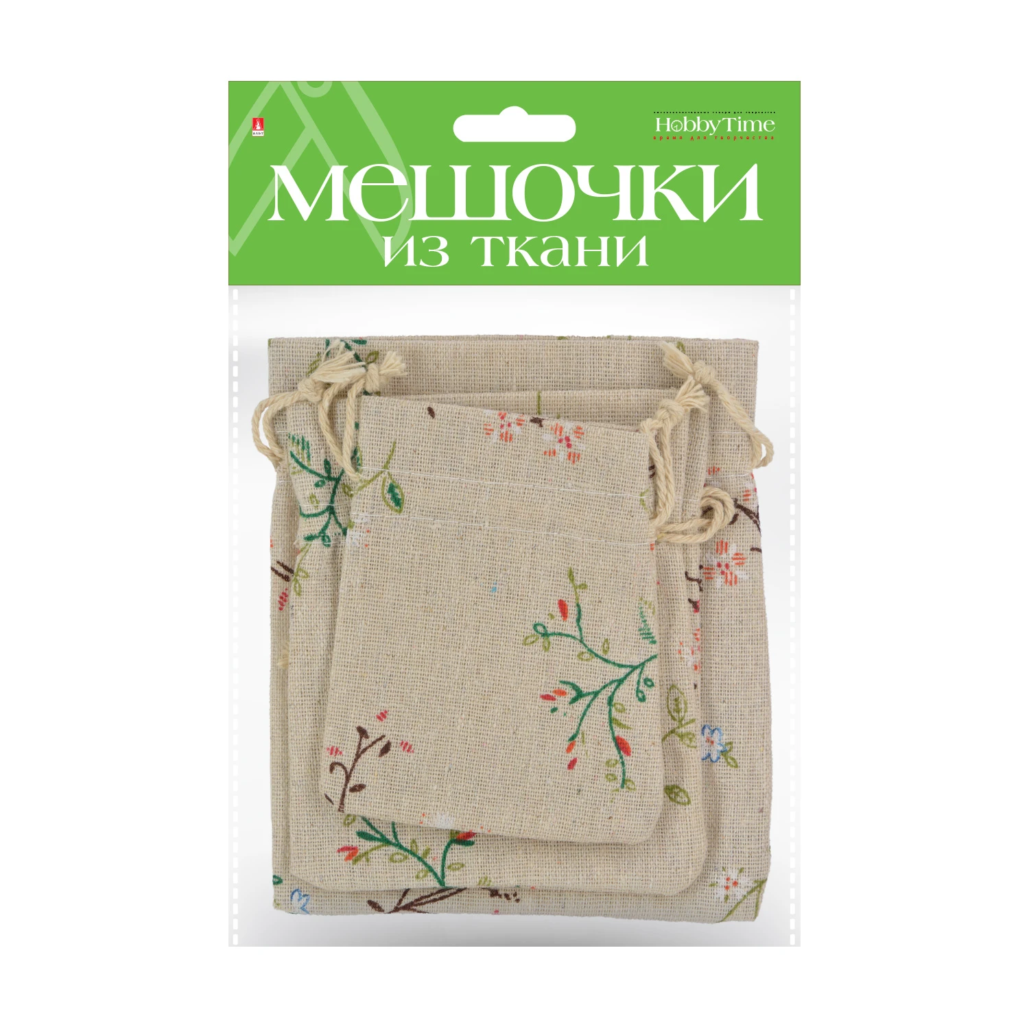 ПОДАРОЧНЫЕ МЕШОЧКИ ИЗ ТКАНИ, 3 ШТ, 3 Р-РА, ВИД 18