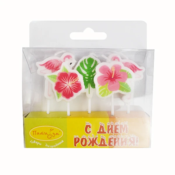 Свечи Фламинго 5шт 3см Свечи Фламинго 5шт 3см