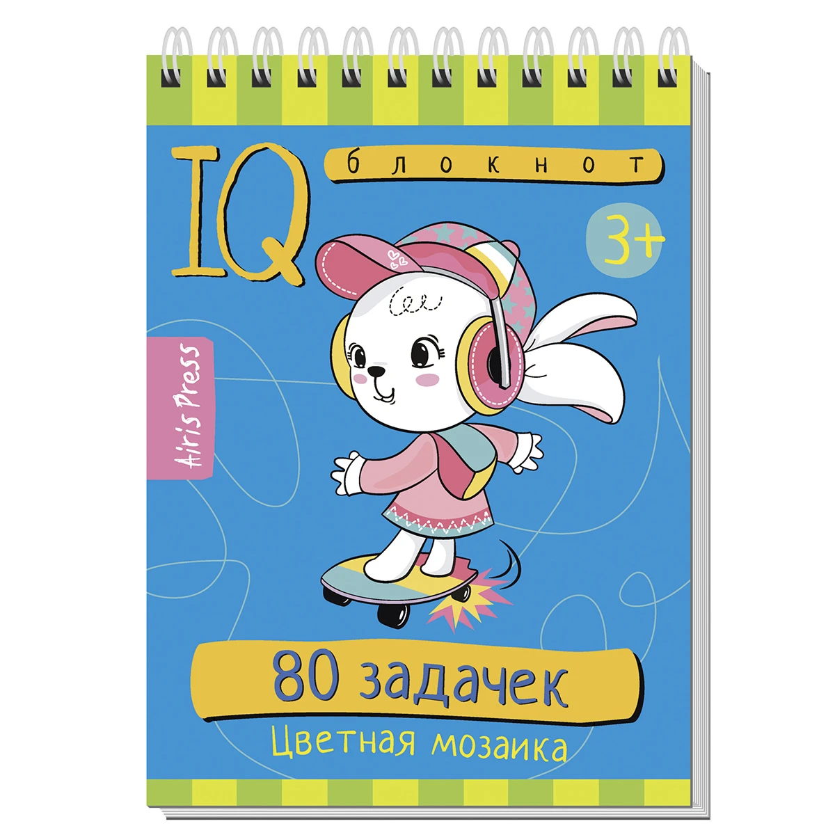 Арт.28401 Умный блокнот. 80 задачек. Цветная мозаика 3+