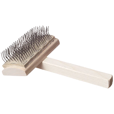 Пуходерка деревянная "Кавказец" полукруглая 100*55