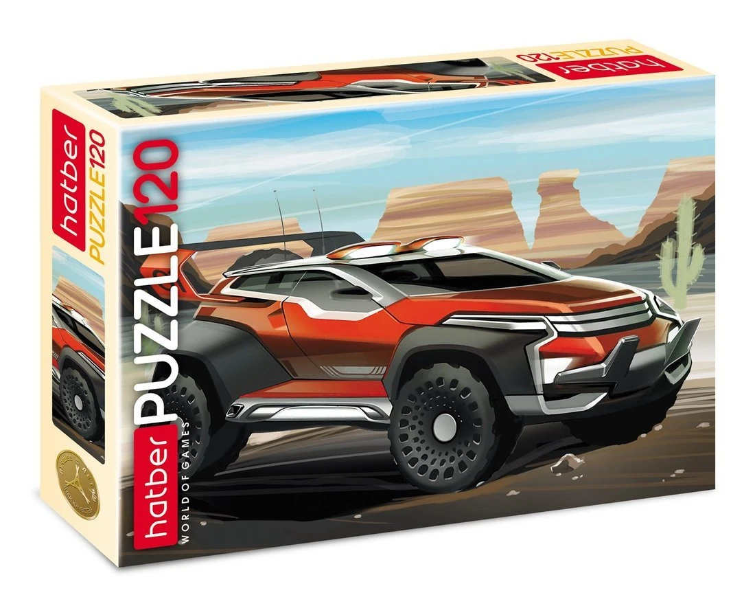 Пазлы 120 А5ф 230Х165мм Cross car