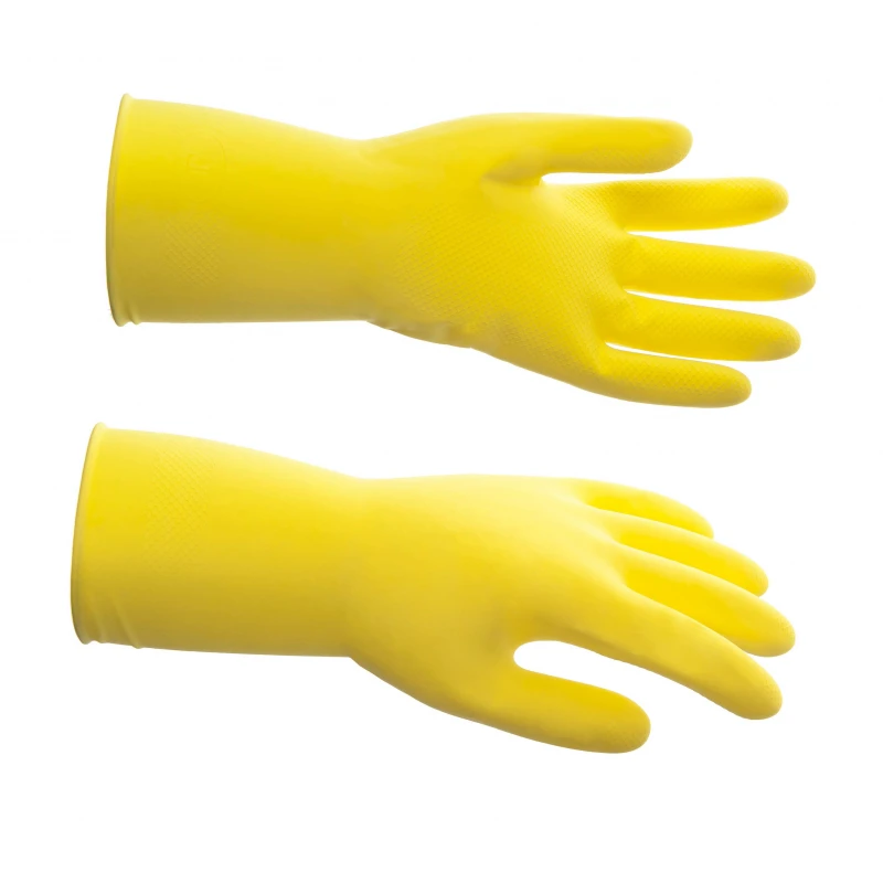 Перчатки латексные HQ Profiline многоразовые желтые р.M